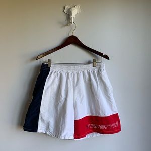 Vintage Swim Trunks Red White Blue Surf Style
